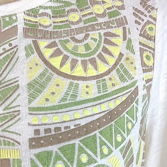 Chicos Zenergy Southwestern Print Blouse - Picture 3 of 11